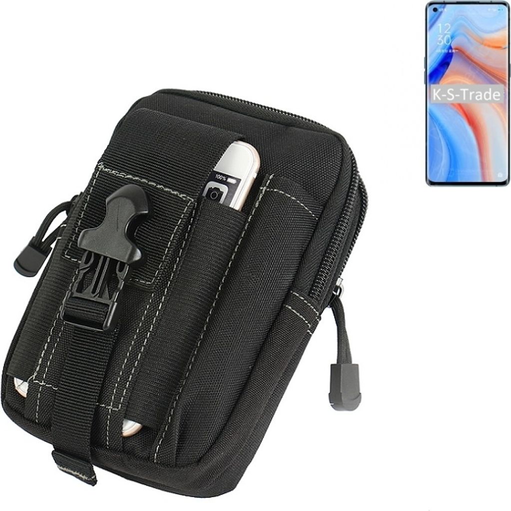 K-S-Trade Gürtel Tasche kompatibel mit Oppo K7x Gürteltasche Holster Schutz Hülle Handy Hülle Smartphone outdoor Handy-Hülle schwarz
