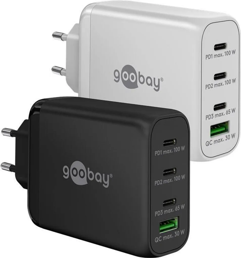 Chargeur GaN 100W Haute Performance 4 Ports USB Station de Charge