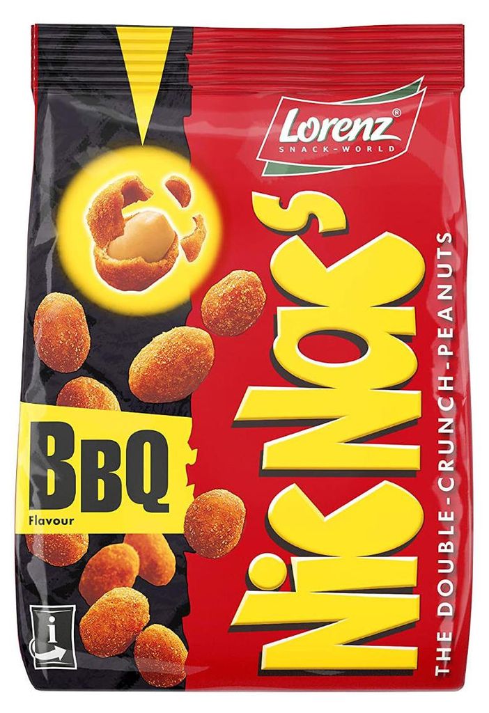 Lorenz NicNacs BBQ Flavour Double Crunch Peanuts Obrázek produktu 
