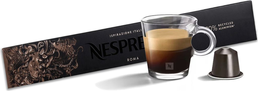 Aromatisierter Kaffee in Kapseln ISPIRAZIONE ROMA NESPRESSO 10 Kapseln
