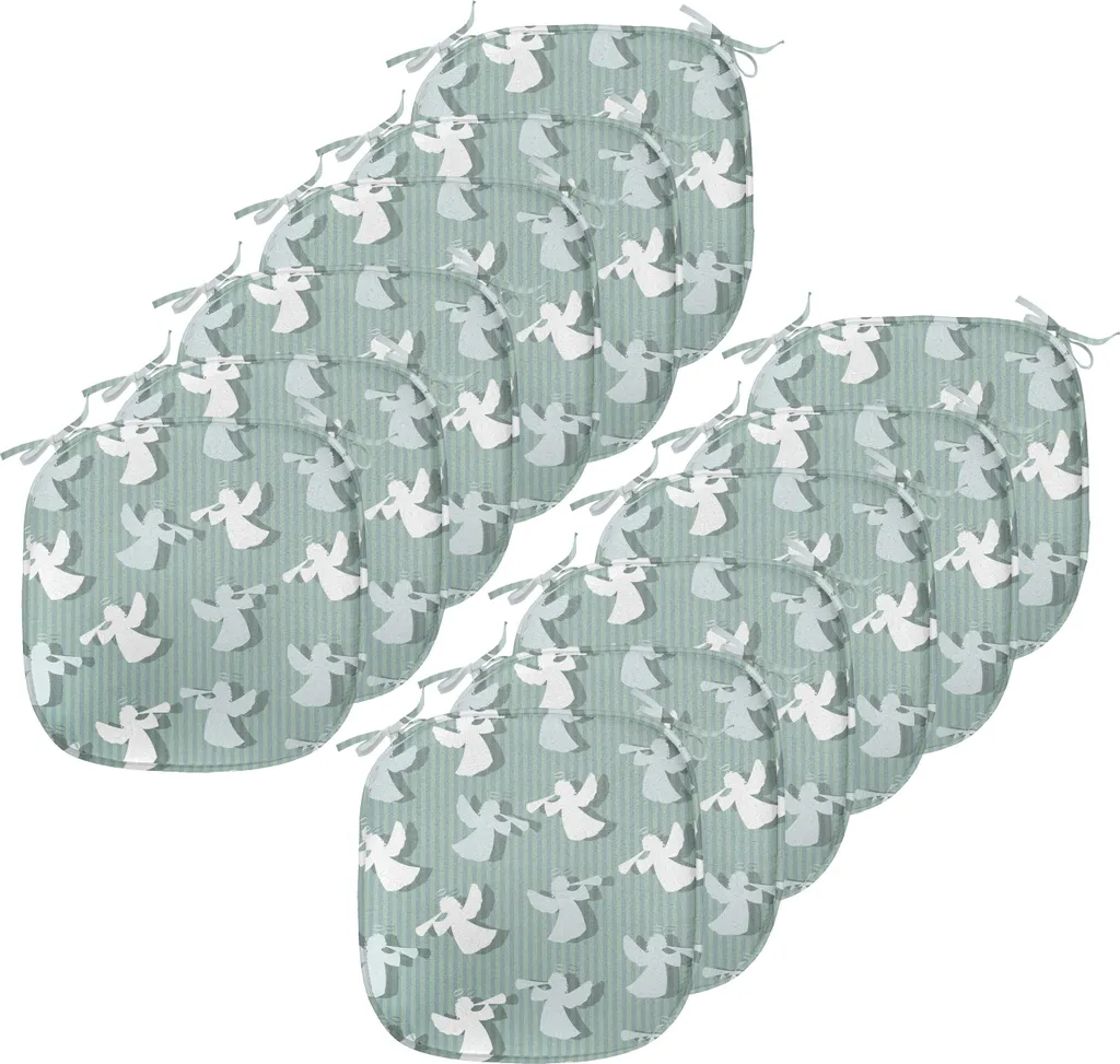 Set 12 Cuscini Natalizi ABAKUHAUS 40x40 - Verde Mandorla Impermeabile