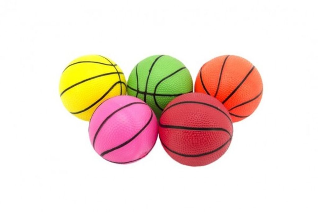 Ball basketball gummi 8,5cm - mix von farben