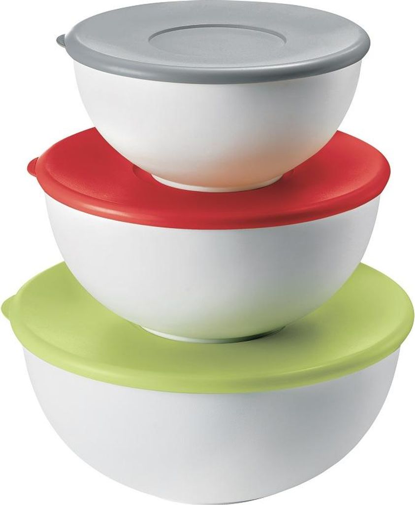 Fratelli Guzzini 29260052, Schüssel-Set, Rund, Polyethylen, Polypropylen (PP), Mehrfarbig, Portion, 28 cm