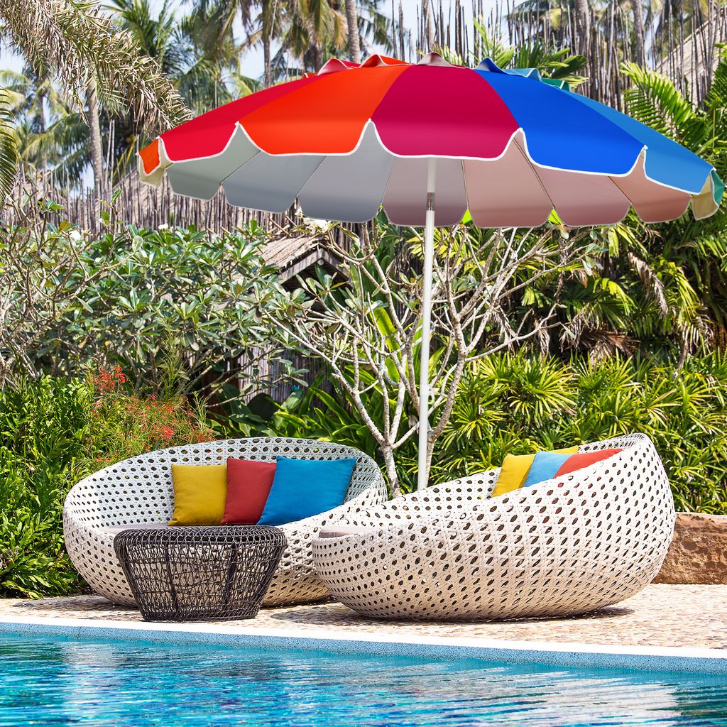 COSTWAY Sonnenschirm Strandschirm Marktschirm Gartenschirm Produktbild 