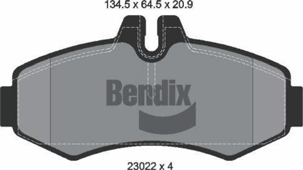 Plaquettes de Frein pour Mercedes Vito et Classe V - Sécurité BENDIX OE