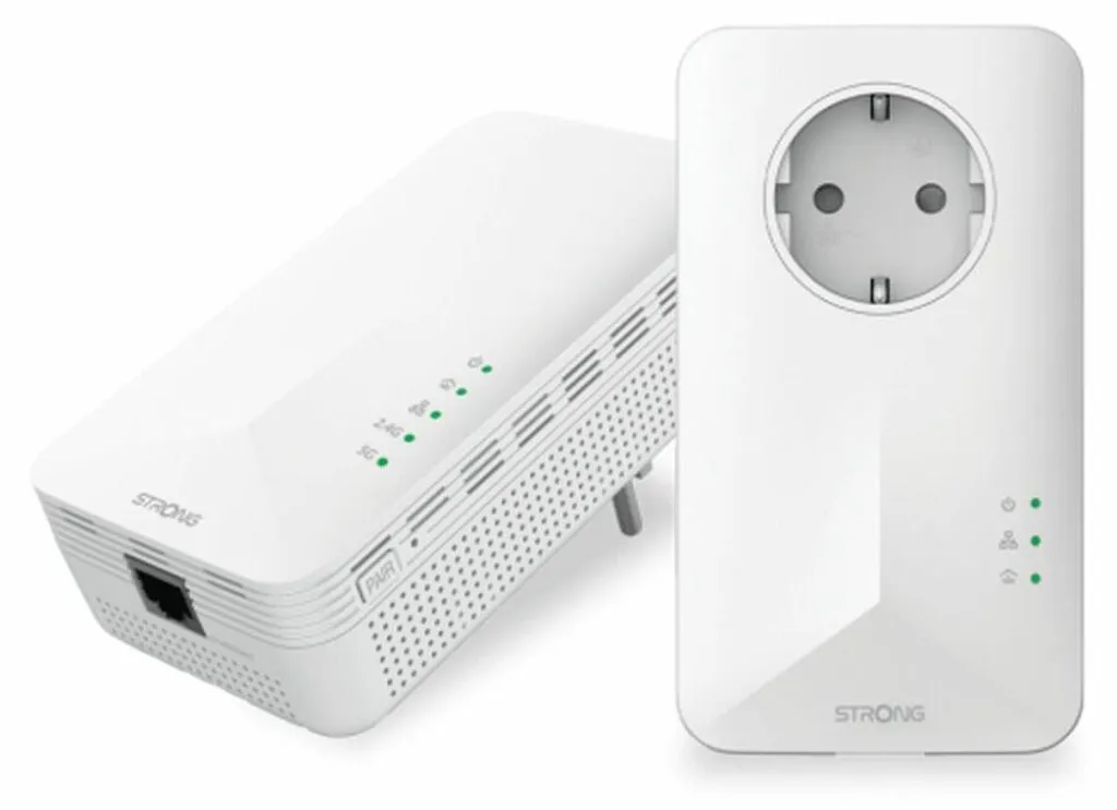 Strong POWERL1000DUOWIFIEUV2 Kit CPL 1000 Mbit/s avec WiFi intégré Blanc