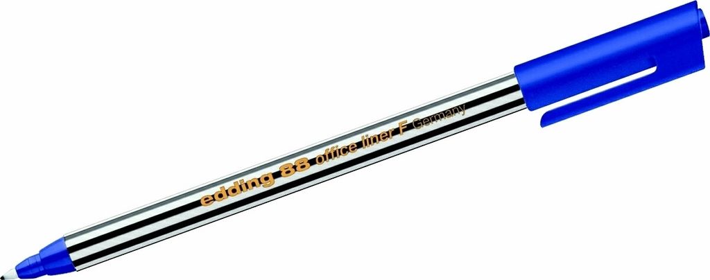 Edding 88 Fineliner Rundspitze 0,6 mm, 10 Stifte, präzises Schreiben