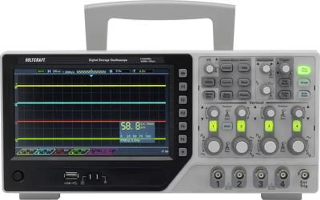 Oscilloscope pour maintenance électronique 100 MHz VOLTCRAFT DSO-1104E