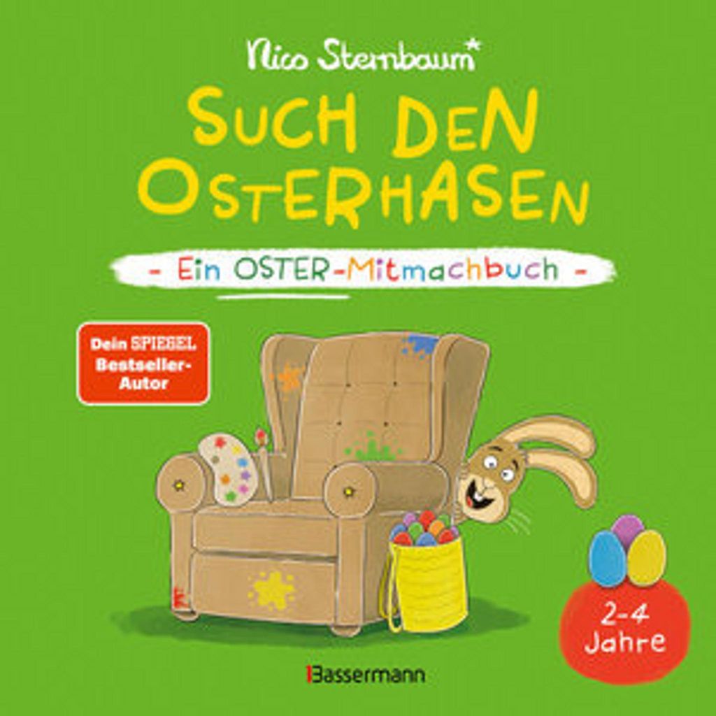 Such den Osterhasen. Ein Oster-Mitmachbuch. Zum Schütteln, Image du produit 