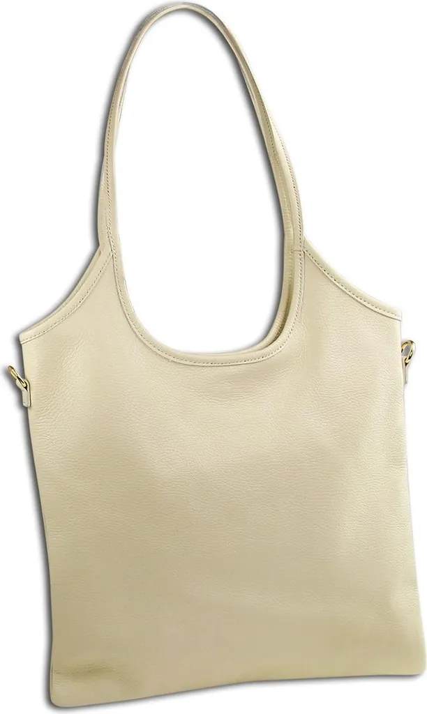 Petit Sac à Main Beige en Cuir Véritable pour Femme avec Bandoulière Chic