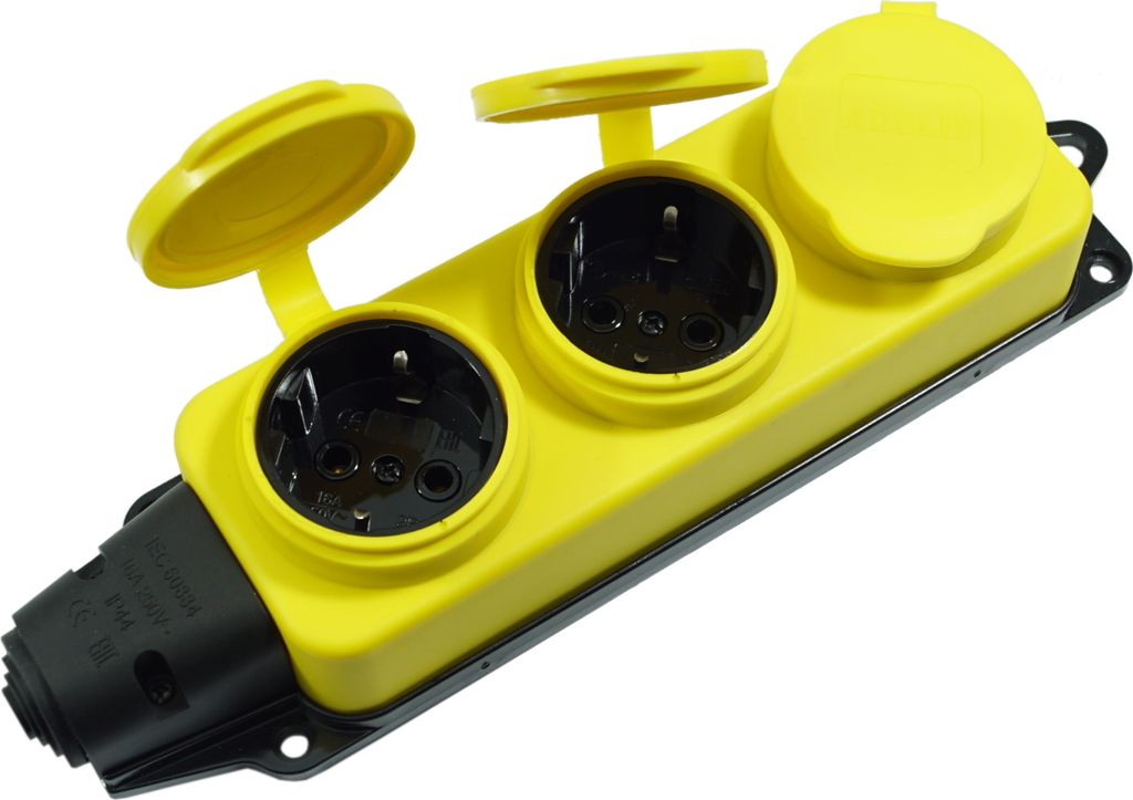 Schukokupplung Schuko IP44 230V Mehrfachsteckdose Produktbild 