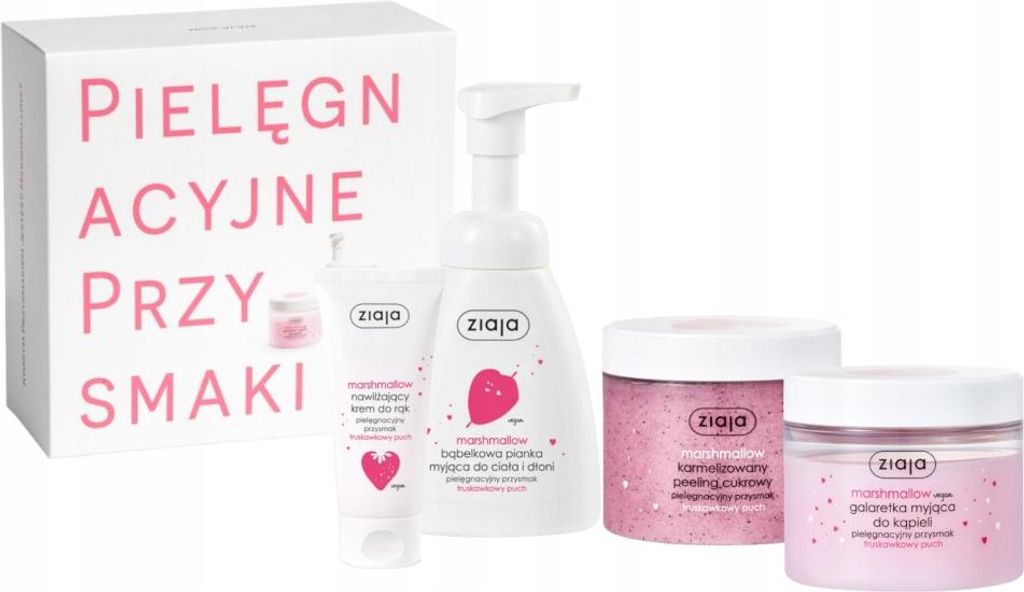 ZIAJA MARSHMALLOW SET Peeling + Gel + Handcreme + Produktbild 