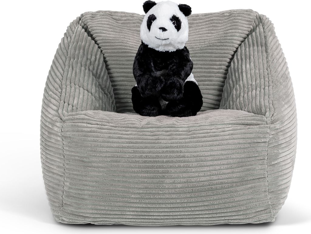 icon Sitzsack Bean Bag Flauschig Für Kinder Morgan, Grau, Produktbild 5