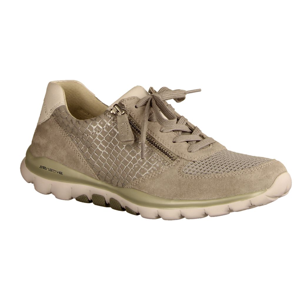 Gabor (0) Sportliche Schnürschuhe Damen 31303731323435 Grau 38 EU