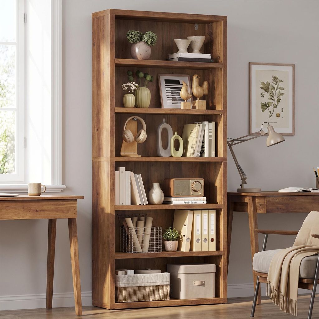 VASAGLE Minimalistisches Standregal Holzregal mit Produktbild 