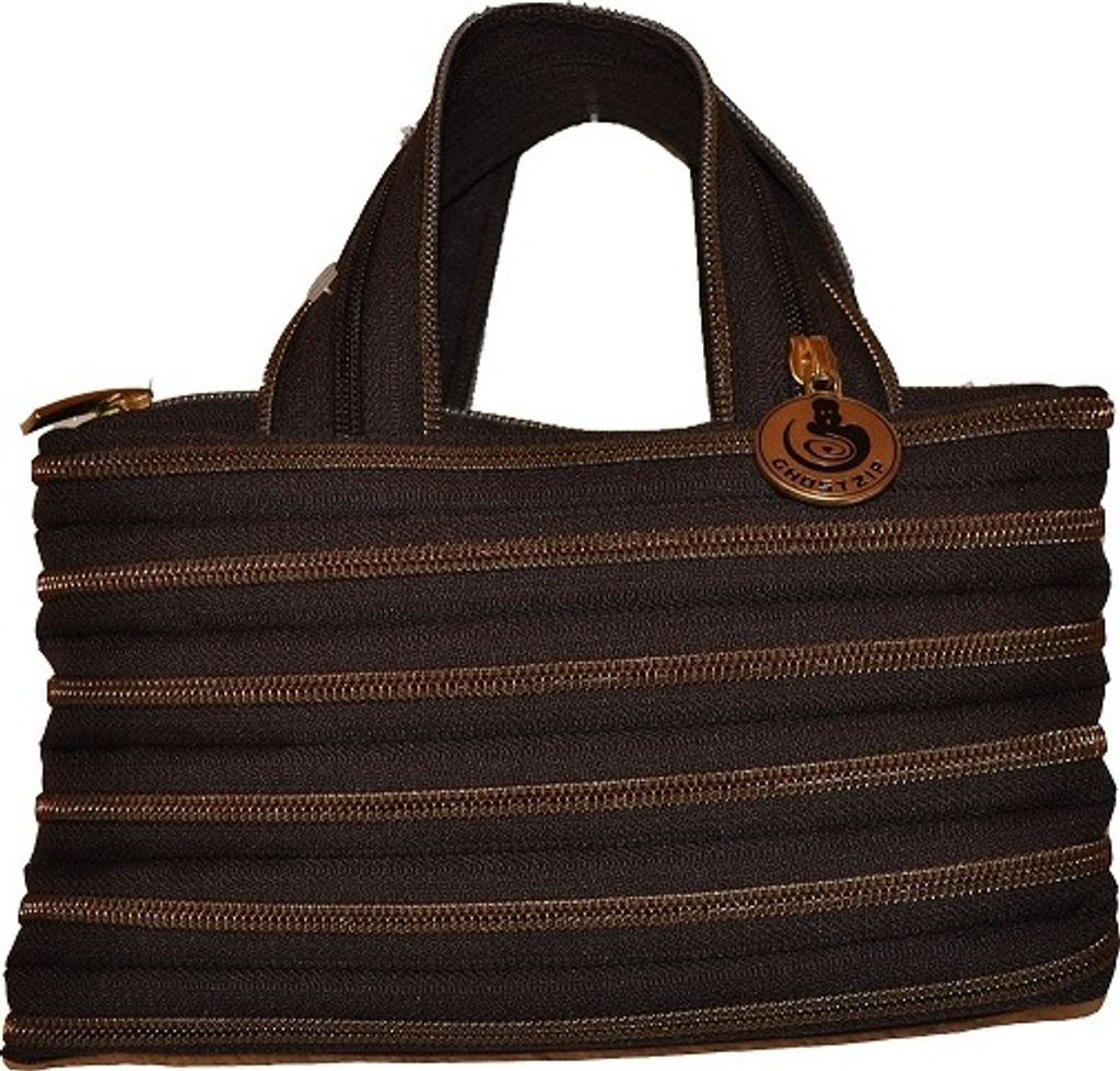 GHOSTZIP Handtasche Abendtasche Clutches Tasche Braun Old Gold