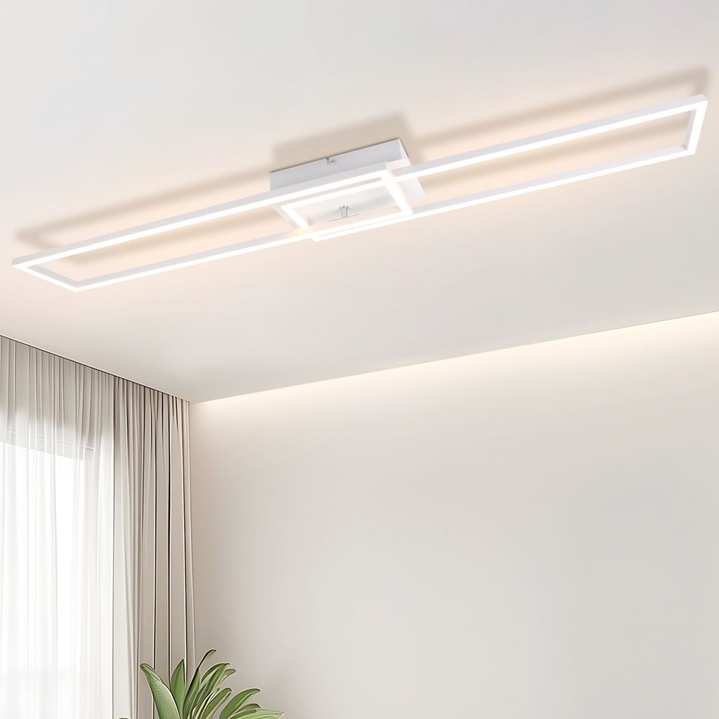 ZMH Deckenleuchte LED Deckenlampe Schlafzimmer Schwarz 32W Produktbild 
