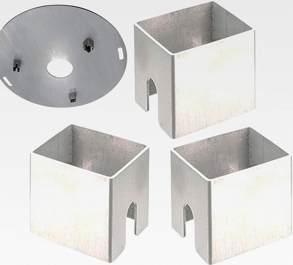 Abstandshalter aus Edelstahl, Spülmaschinenabstandshalter, 1,97x1,97x1,97 Zoll, widerstandsfähige Metalloberfläche, spülmaschinenfest für Gril...