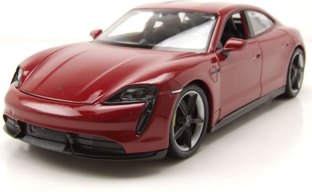 Welly 24107R Porsche Taycan Turbo S rot 1:24