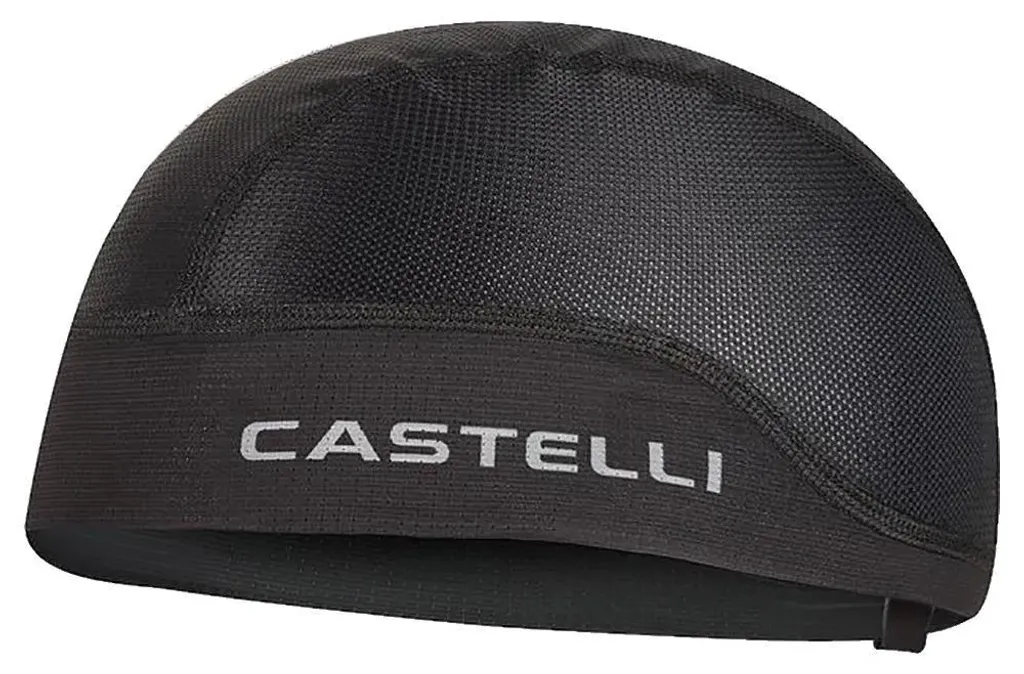 Casquette Castelli Summer Mesh Noire Respirante pour Vélo Route