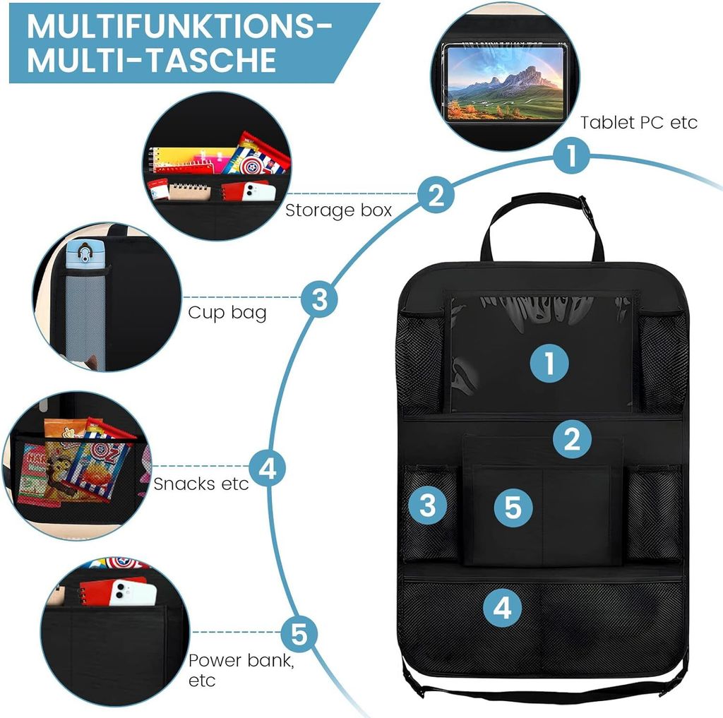 Chránič operadla auta pre deti 2 kusy | Kaufland.sk