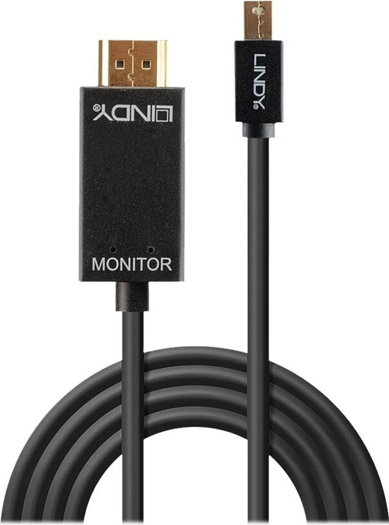 LINDY Mini-DisplayPort an HDMI Kabel 4K30 (DP: passiv) 2m