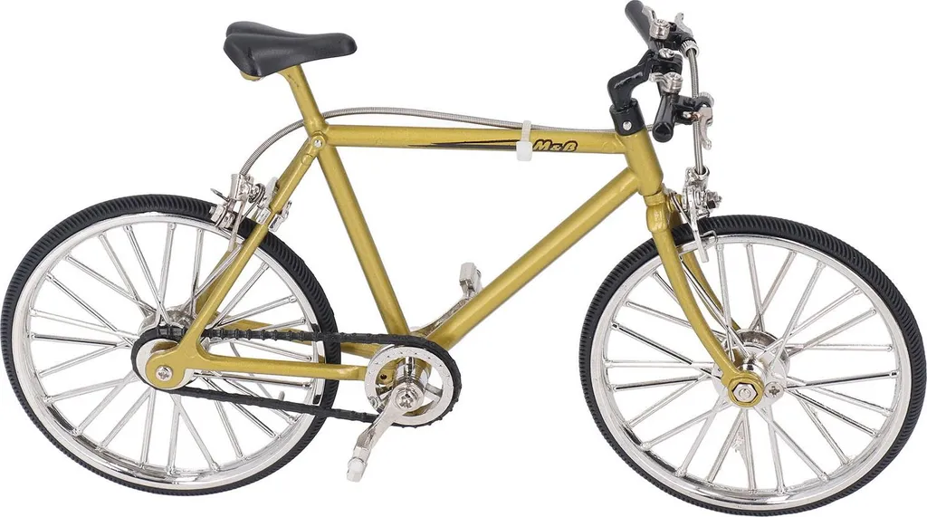 Modèle de mini vélo en métal et caoutchouc durable pour collectionneur