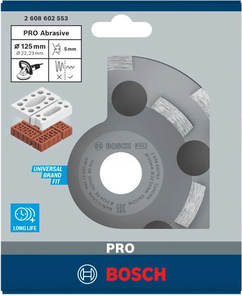 Offerta Bosch 2608602553 Mola a Tazza Expert per Materiali Abrasivi 125mm - 1