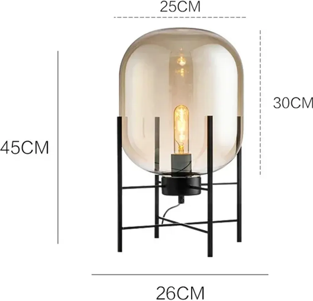 Lampadaire LED Anti-Éblouissement Design Cognac 45cm Lumière Douce