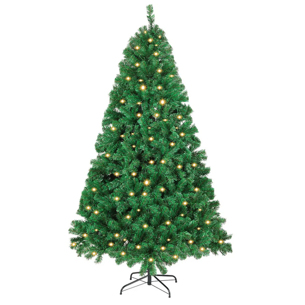 Grand Sapin de Noël Artificiel Lumineux 210cm - Décoration de Fêtes
