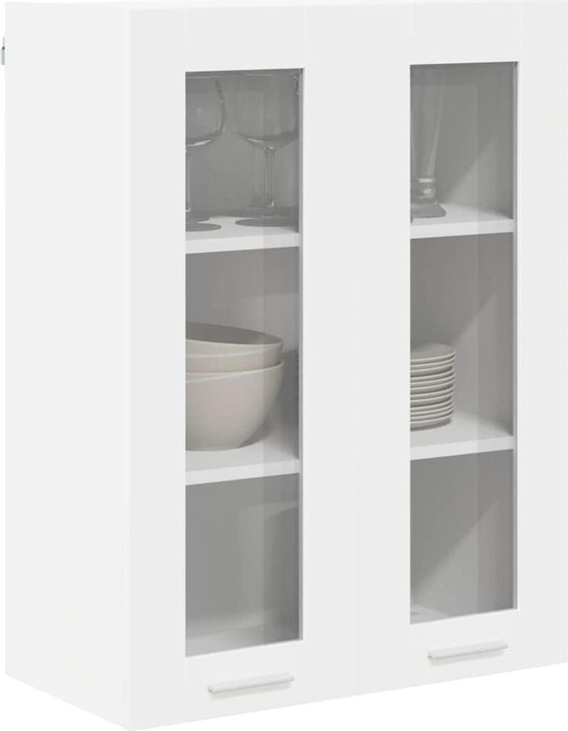vidaXL Hängeschrank mit Speicher Weiß 60 x 31 x 80 cm Produktbild 