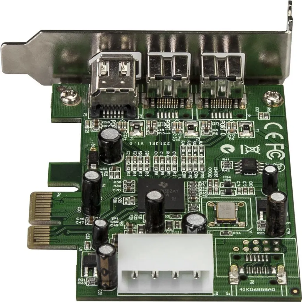 Carte PCIe FireWire 1394b et 1394a StarTech.com 3 Ports Low Profile - 3