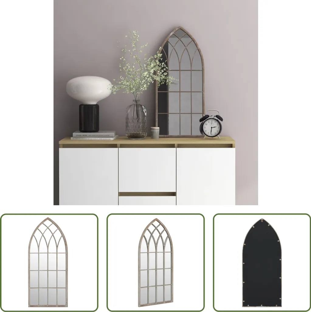 Specchio 70x30 Moderno in Ferro Sabbia | Arredo Minimal Living