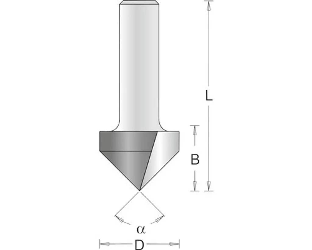 Fraise droite pour bois HiKOKI HM-V 12,7 x 44 mm rainurage précis