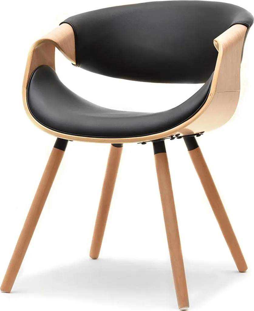 Sedia SAROLTA Rovere/Nero: il Design che Arreda la tua Cucina