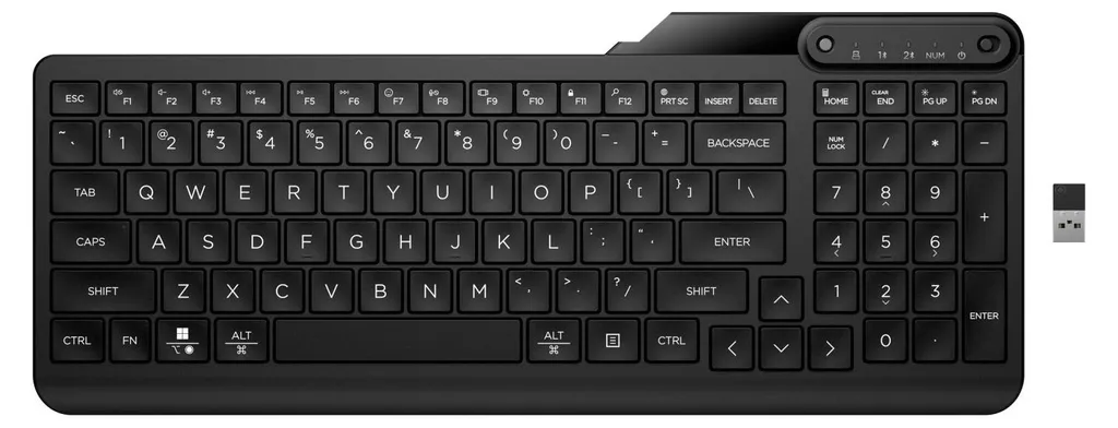 Clavier silencieux HP 475 sans fil pour éviter les fautes de frappe