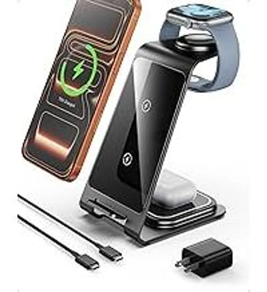 Offerta Stazione Ricarica Wireless 3 in 1 iPhone 16 15 Pro Watch SE