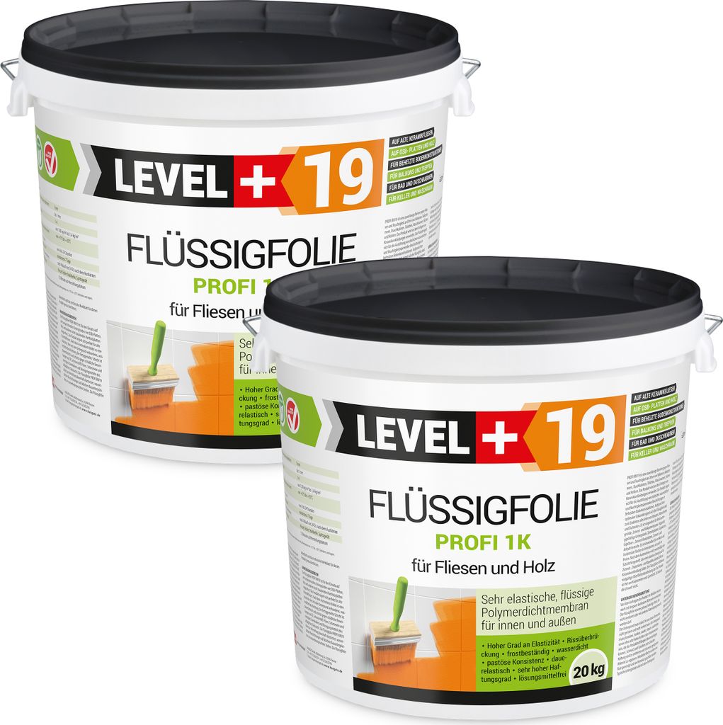 Flüssigfolie Profi 40 kg Abdichtung, Balkon, Terrasse Produktbild 