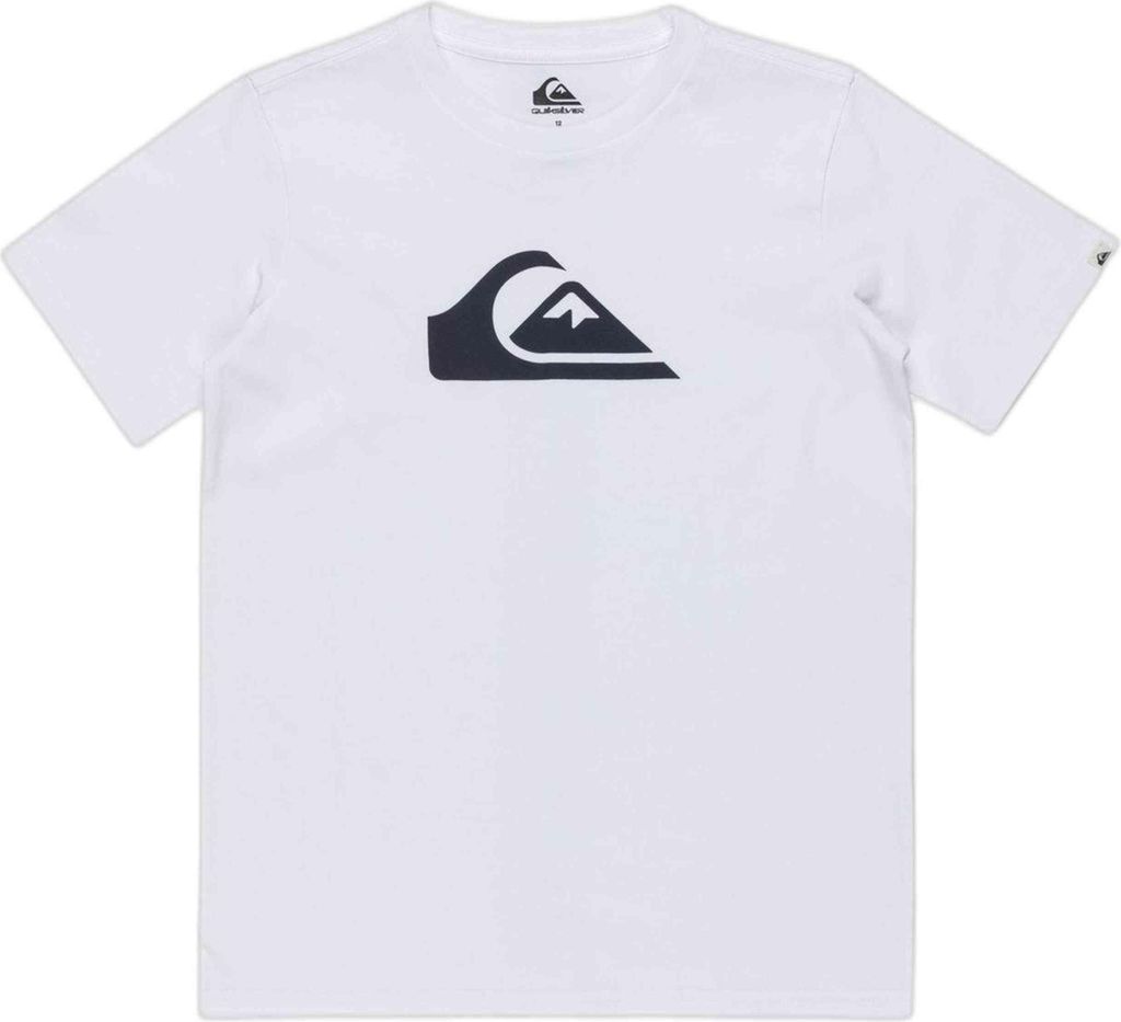 Quiksilver Ev Comp Logo Kurzarm-t-shirt Weiß 10 Years Junge Weiß 10 Years