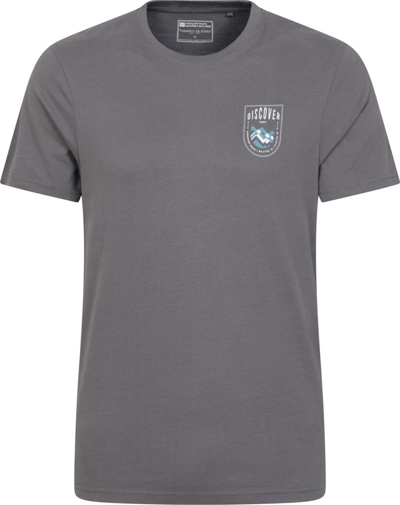 Mountain Warehouse - "Discover Oban" T-Shirt für Herren MW3232 (XS) (Grau)