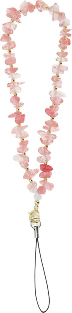 Handyketten, Faux Crystal Handyanhänger Perlen, Universelle Handyband, Handyarmband, Weiß Rot