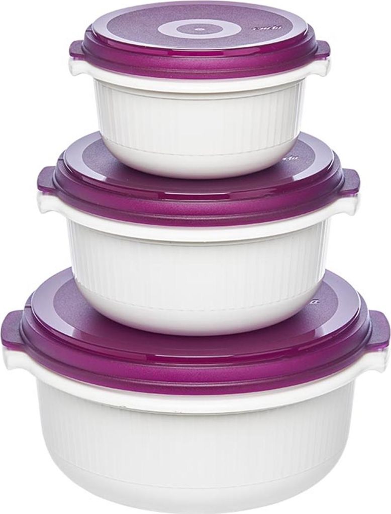 EMSA Mikrowellentopfset Micro Family 0,5/1/1,5 l Produktbild 