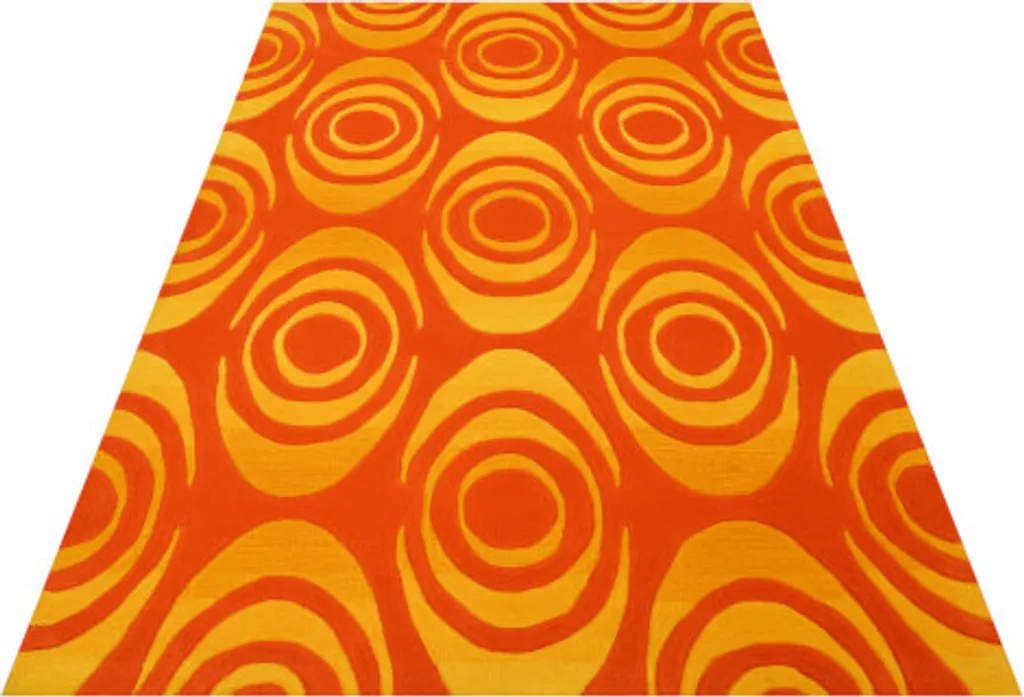 Tapis Design Pluto 1013-05 Jaune en Fibres Robustes de 200x300 cm - 3