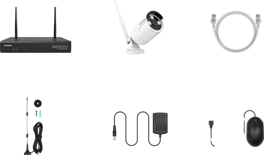 Vidéosurveillance maison 6 caméras 5MP NVR 10CH stockage 1To STK