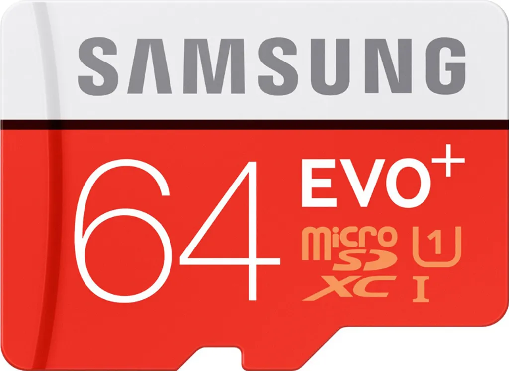 Carte mémoire microSDHC EVO+ 64 Go Samsung avec adaptateur SD UHS-I