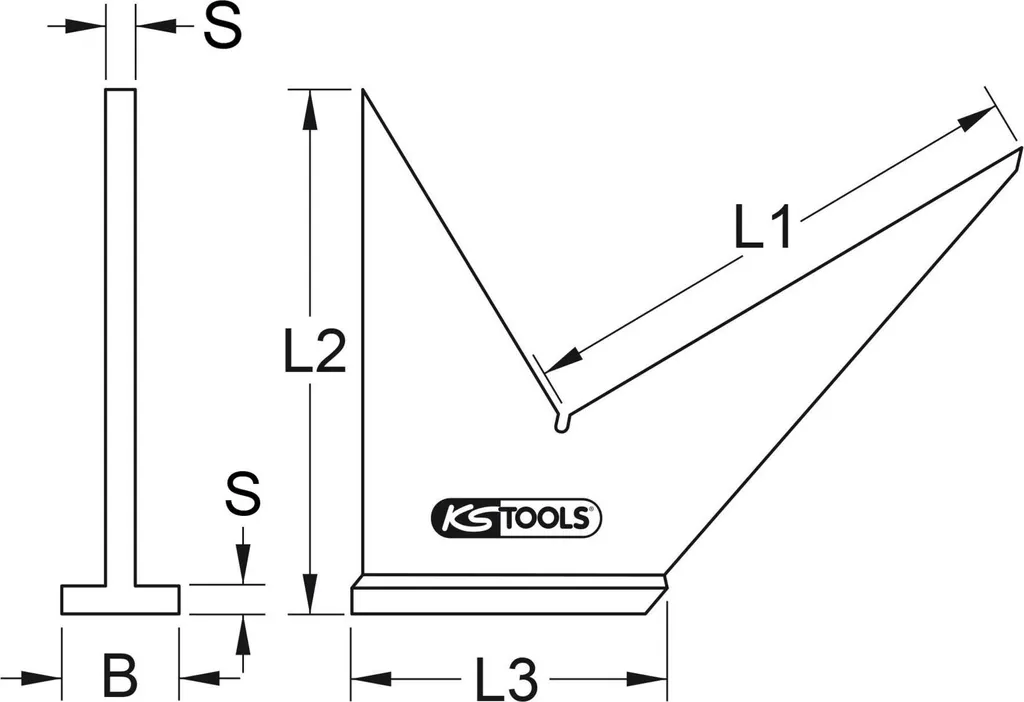 Equerre à onglet de menuisier 155mm pour traçage d'angle de précision - 2