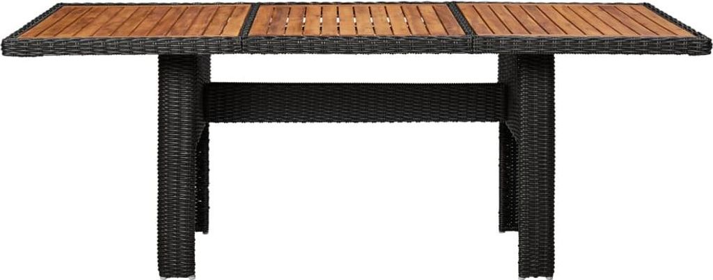 A product shot of an outdoor dining table.