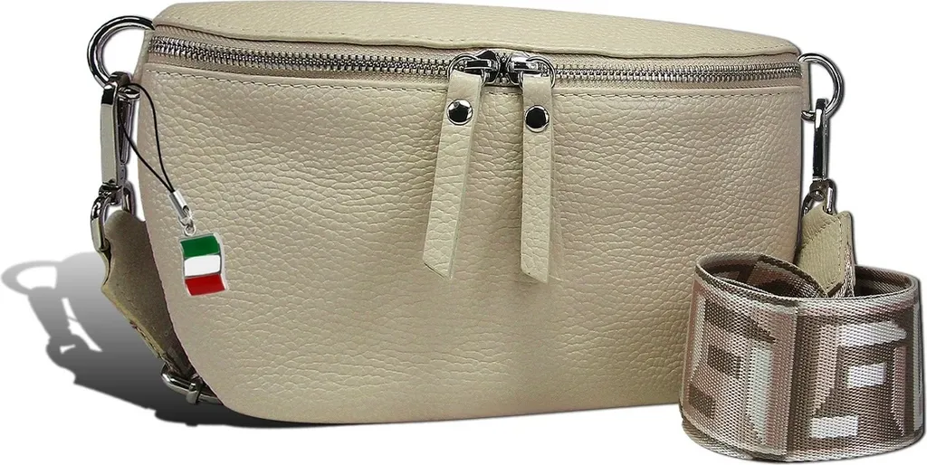Cintura Borsa Multicolore Florence Tracolla Pelle Beige D2OTF807I