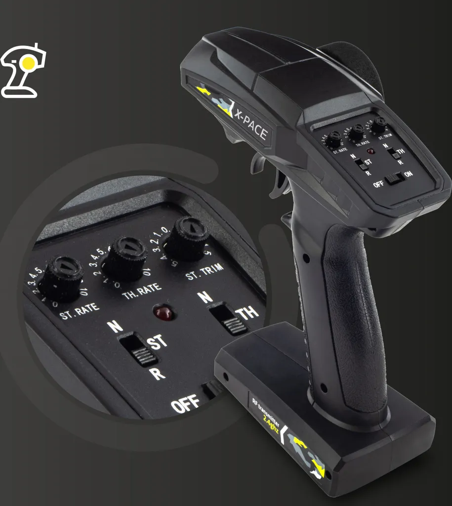 Voiture Télécommandée Tout-Terrain RC Buggy Rapide 45km/h Overmax X-Pace - 3