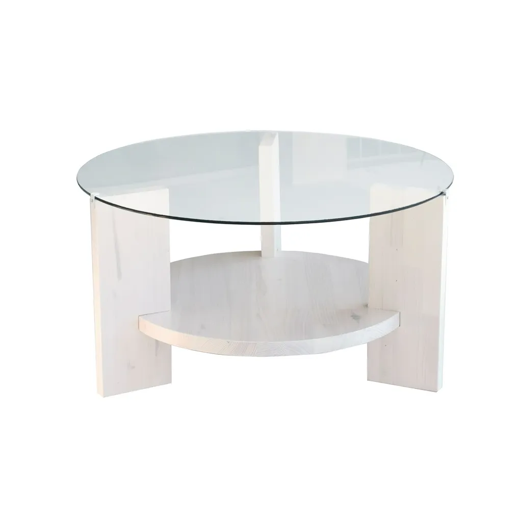 Table Basse Blanche Mahal en Verre : Gagnez en Luminosité dans le Salon
